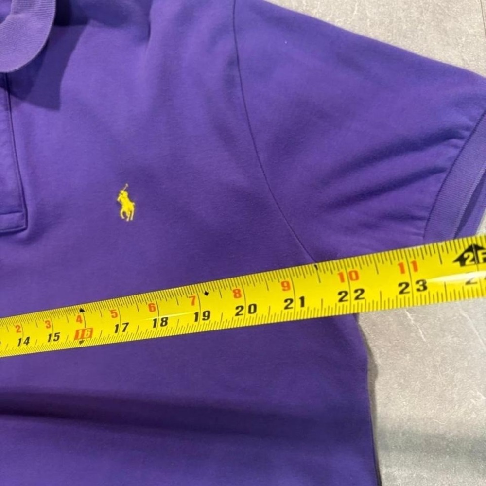 1990's Polo Ralph Lauren purple polo shirt Size M #preppy #classic - Picture 6 of 7